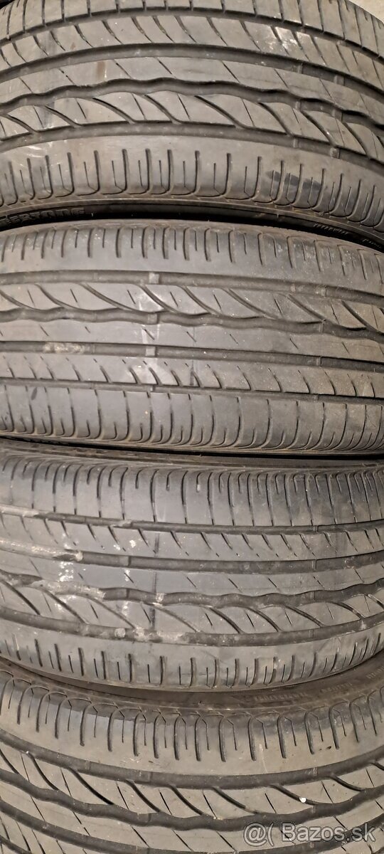 Predám 4ks jazdené letné 215/45r16-86H Bridgestone