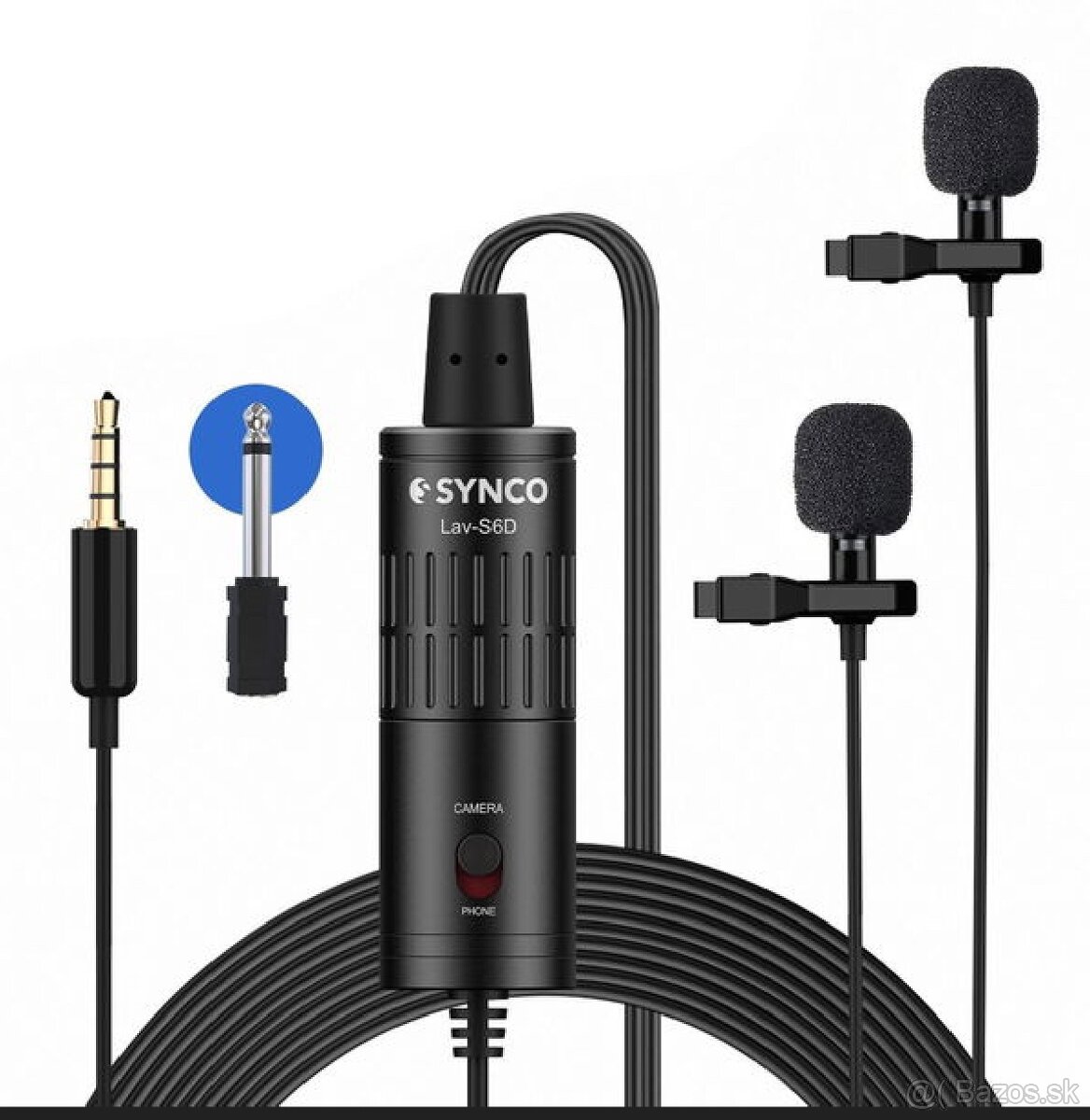 SYNCO AUDIO LAV-S6D Dual, dvojitý klopový mikrofón