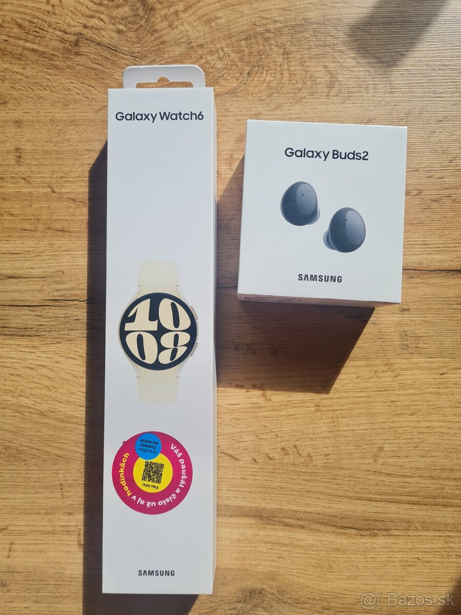 Samsung Galaxy Watch6 40mm LTE Gold + Samsung galaxy Buds 2