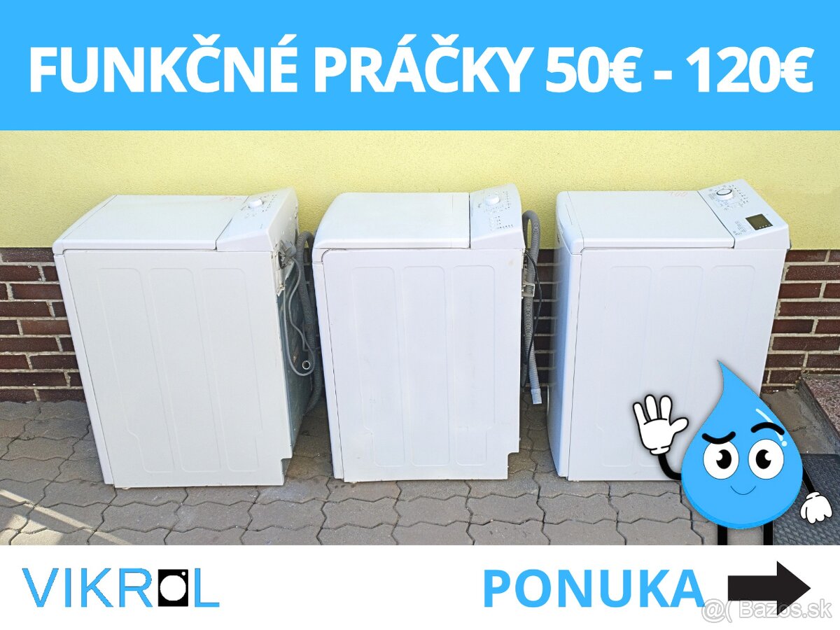 Funkčné Práčky 50€ - 120€ ✅