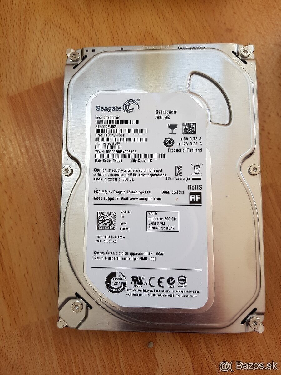 Predám HDD 500 GB