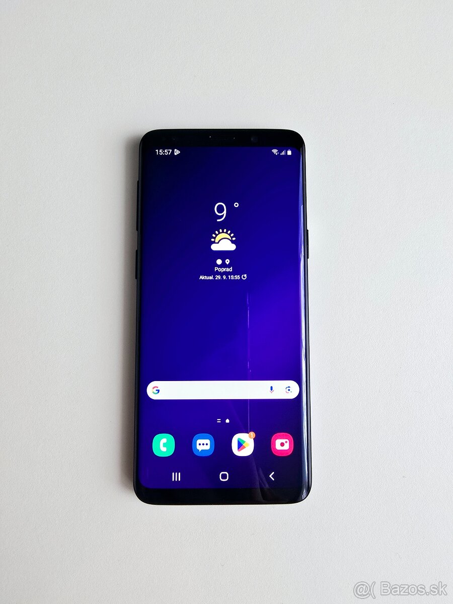 SAMSUNG GALAXY S9 BLACK TOP STAV