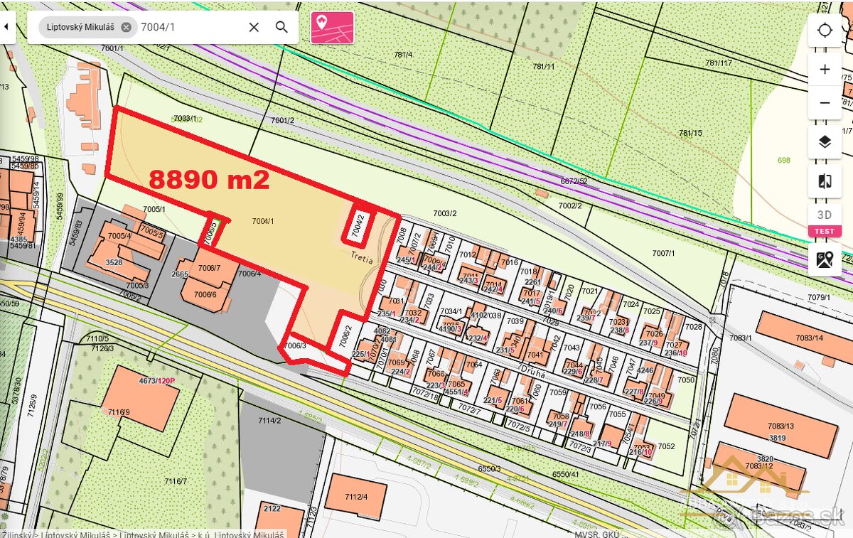 Stavebný pozemok v Liptovskom Mikuláši
