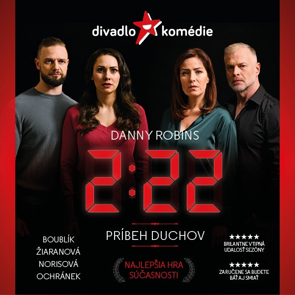 Predam 2 listky na predstavenie "2:22 – PRÍBEH DUCHOV"