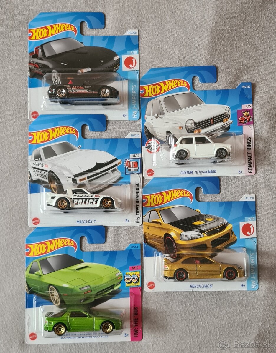 HotWheels japonské JDM modely