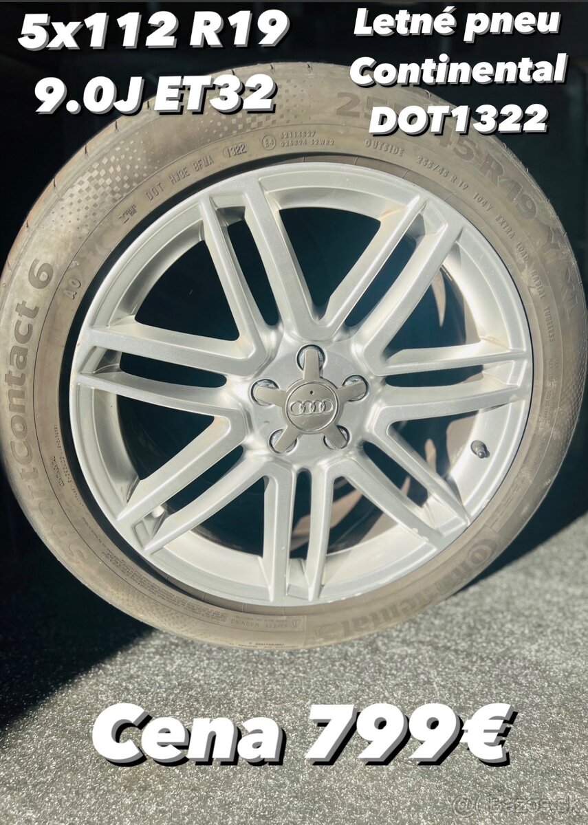 Audi disky s pneu 5x112 R19