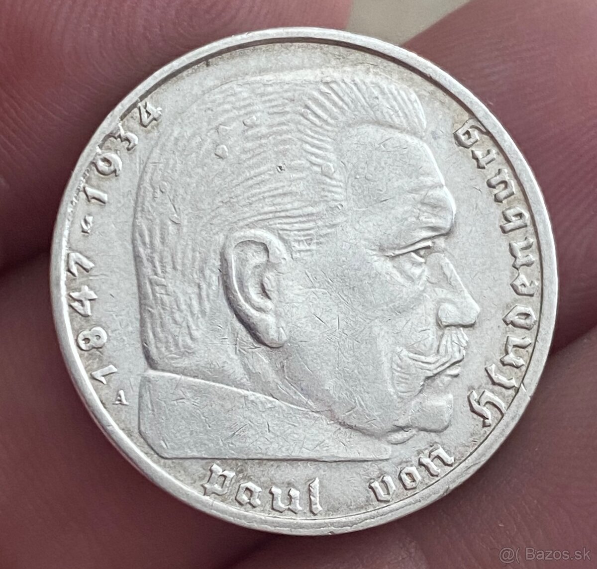 Predám strieborné mince 2 Mark 1937-39