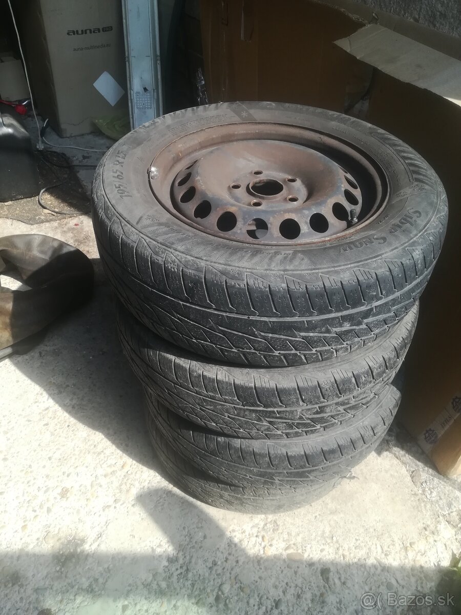 Gumy Matador 195/65 R15 na diskoch 5x112 Octavia 2 - 4ks