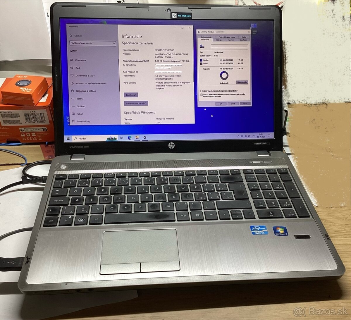 HP Probook 4540s, 8GB RAM