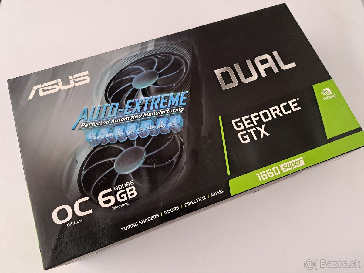 Asus GTX 1660 SUPER, nepoužívaná