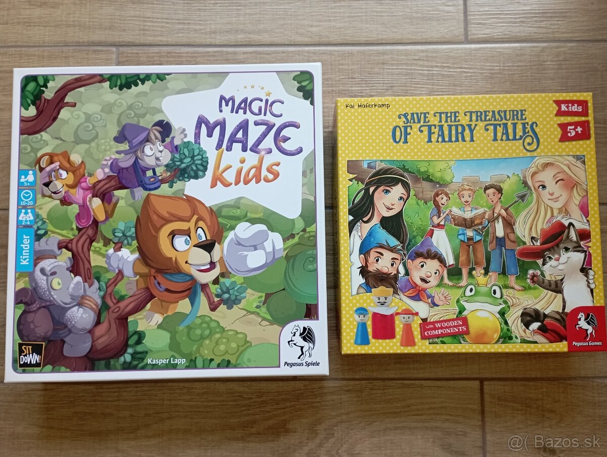 Kooperatívne spoločen. hry MAGIC MAZE KIDS/SAVE the TREASURE