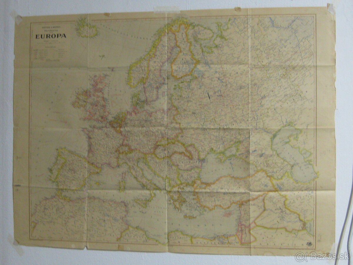 Mapa Europy z roku 1941