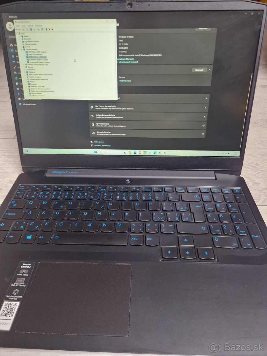 Notebook LENOVO IdeaPad Gaming 3 15ARH05