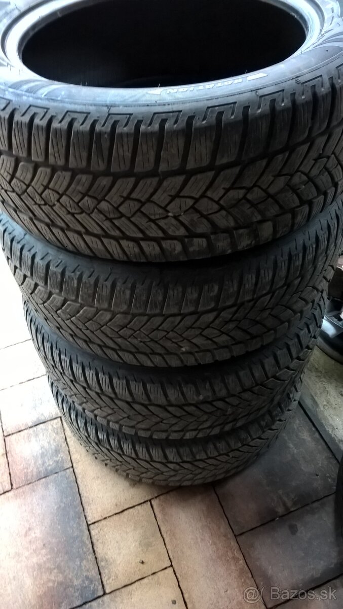 4 ks ZIMNÉ 225/55 R17 101V XL FULDA cca 5-6 mm LEN 35,-€/kus