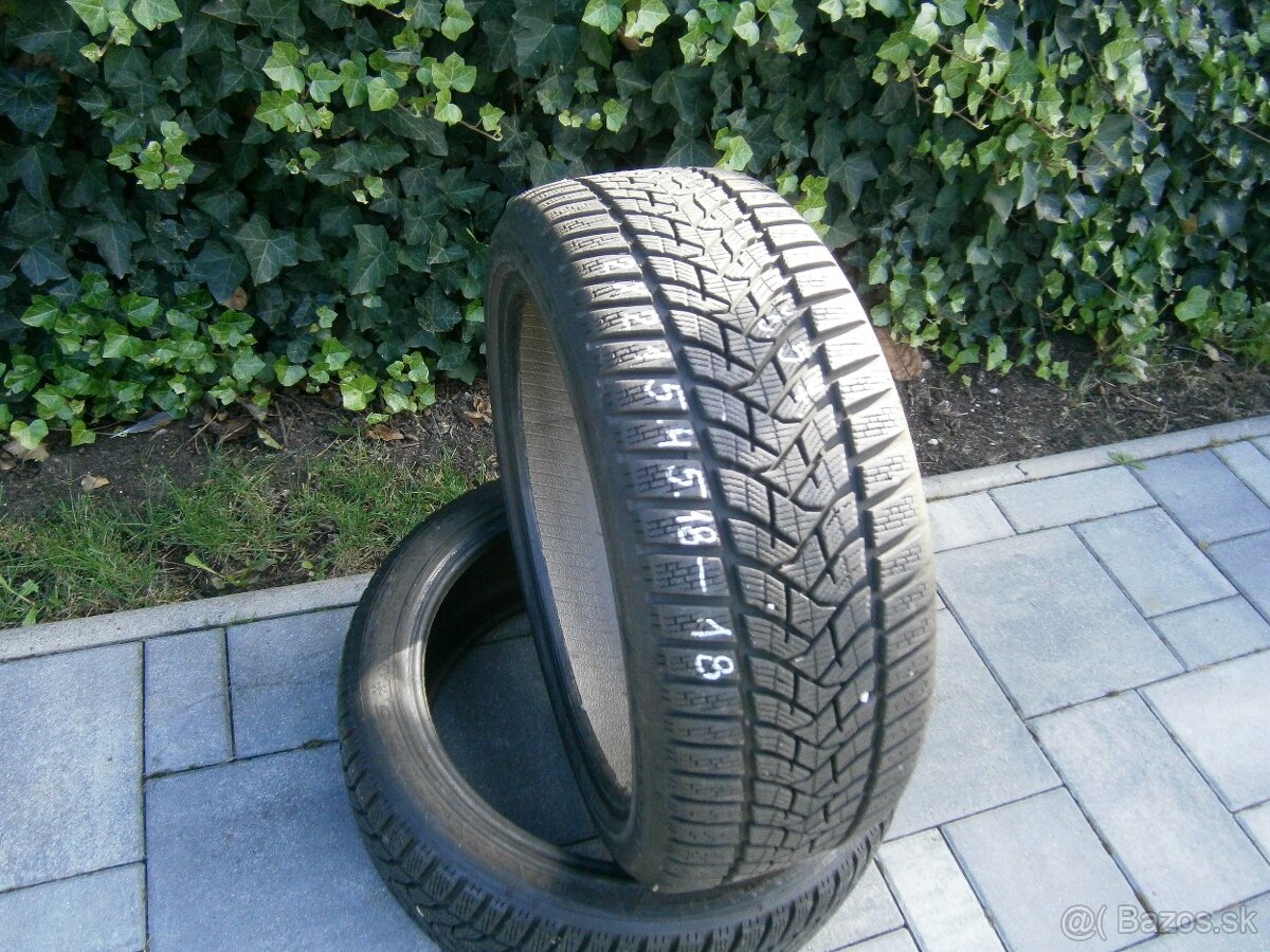 Predám 2x zimné pneu Dunlop 215/45 R18 93VXL