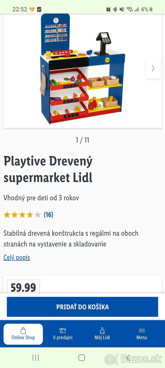 Drevený supermarket Lidl