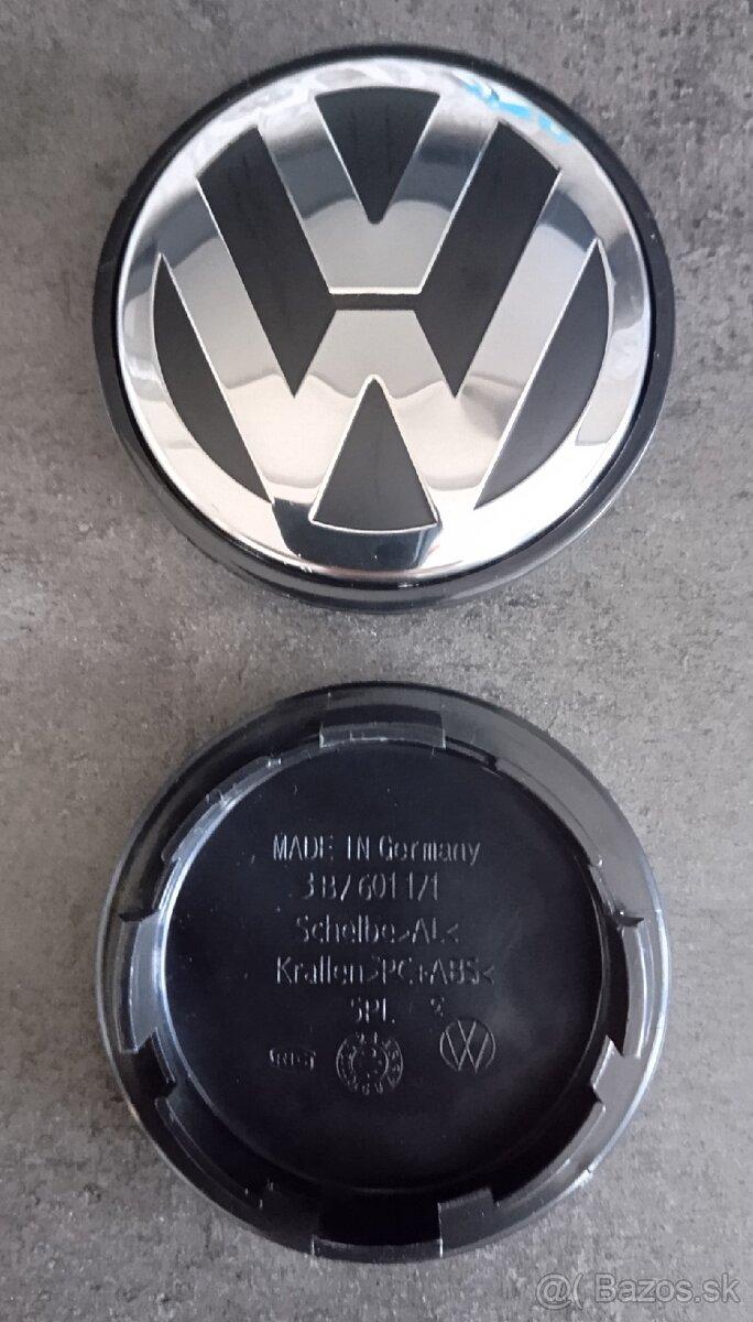 Volkswagen 65 mm stredové krytky