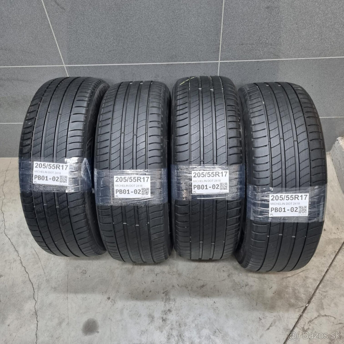 Letné pneumatiky 205/55 R17 MICHELIN DOT2418