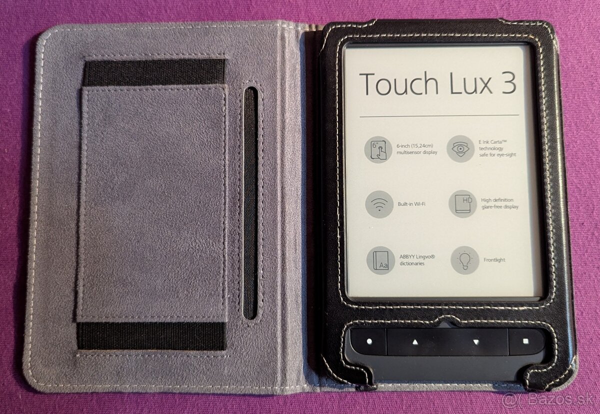 Čítačka kníh ★ PocketBook Touch Lux 3 ★ Obal v cene