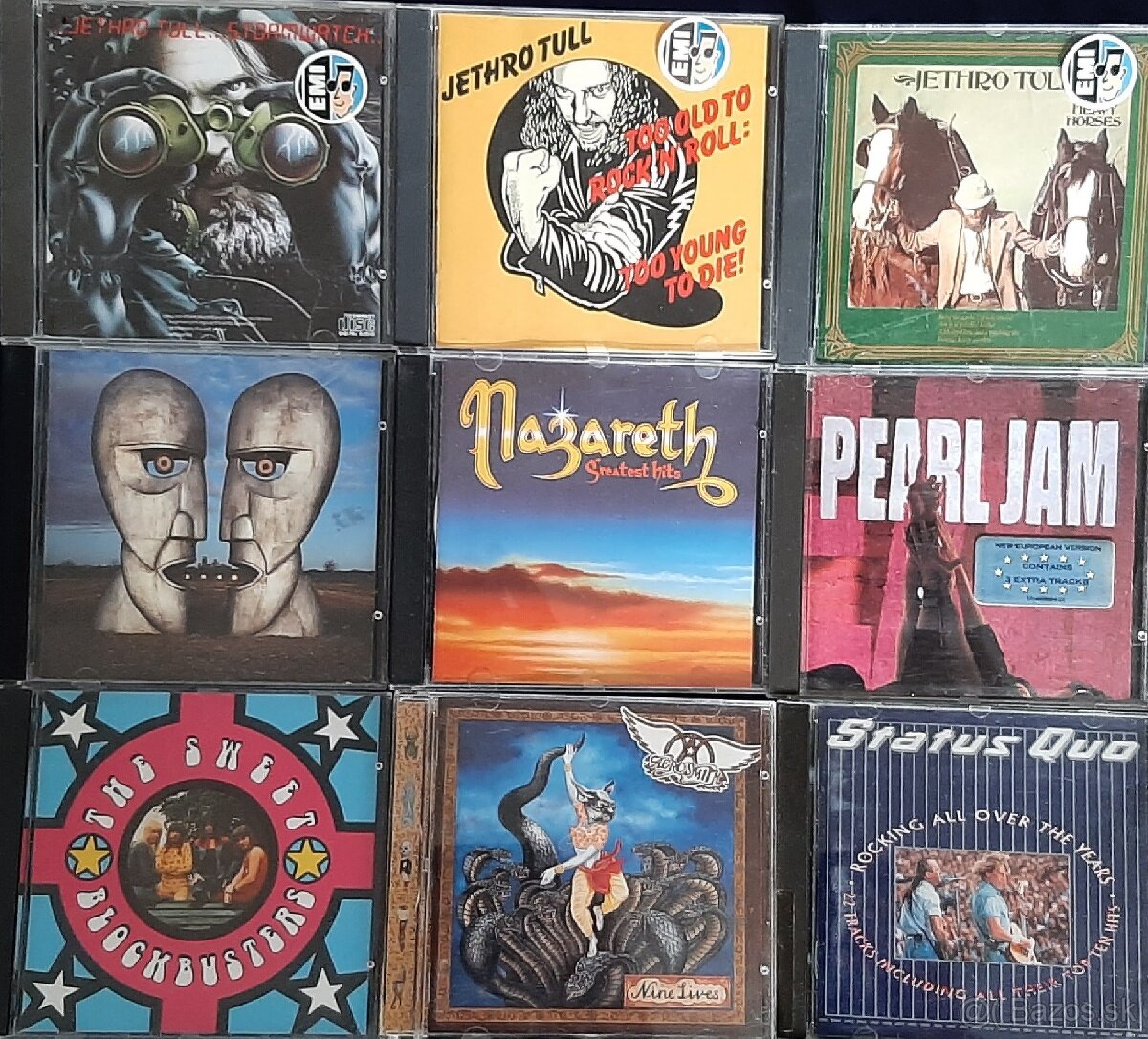 CD predaj: zahraničné hard'n'heavy,rock,pop