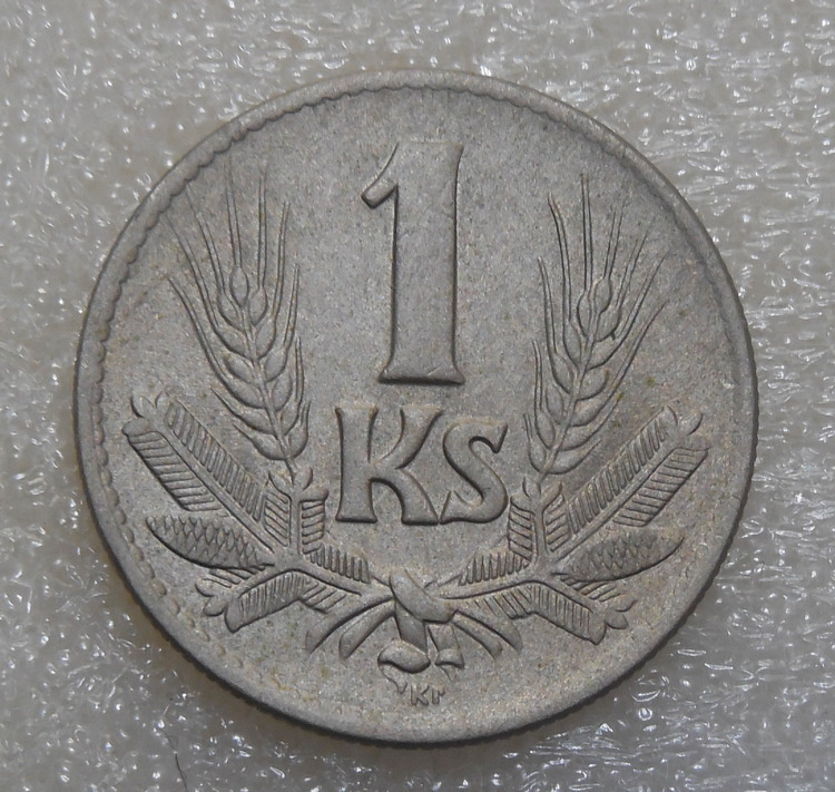 Mince 1 Koruna 1942 Var. Top stav Slovenský štát Rezervované