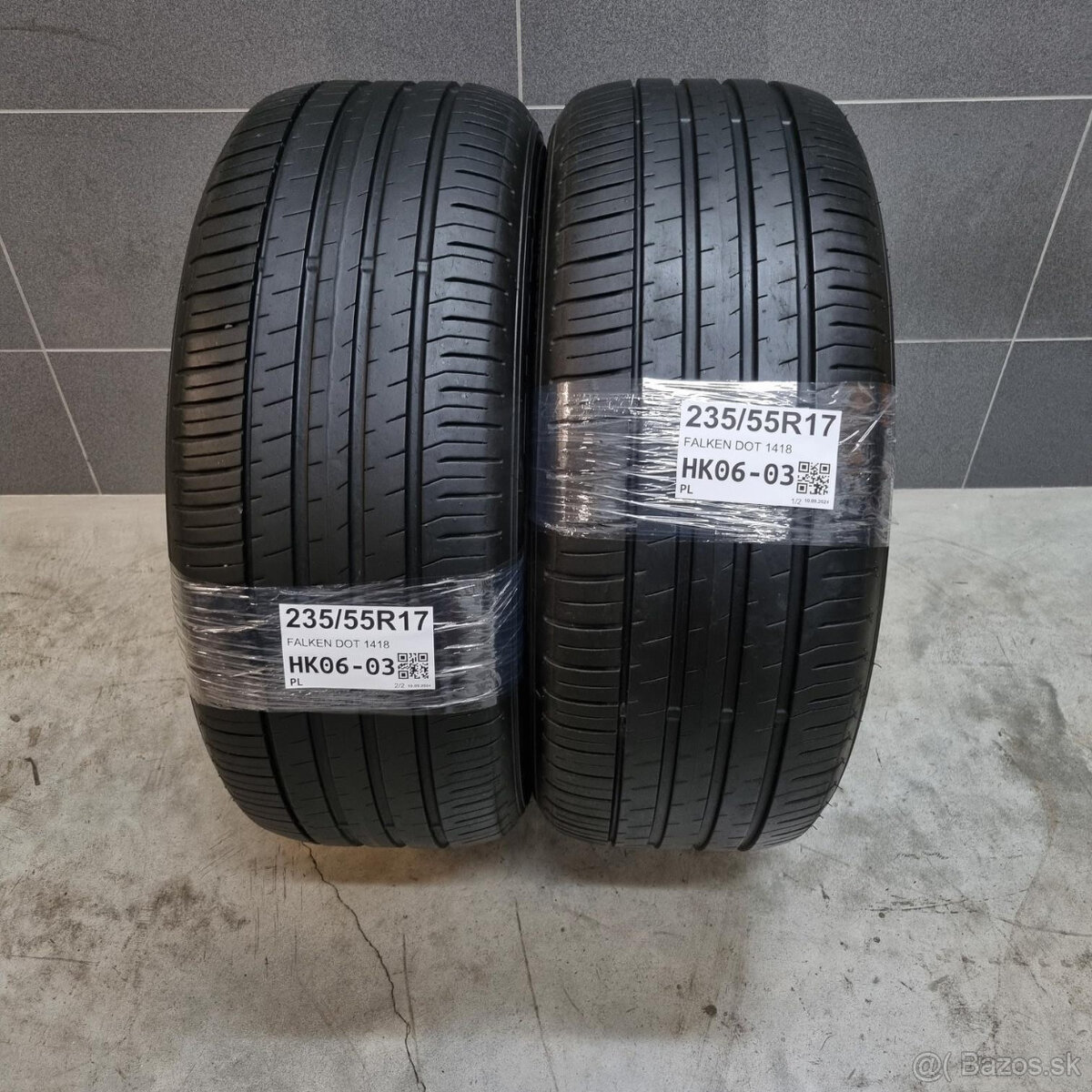 Letné pneumatiky 235/55 R17 FALKEN DOT1418