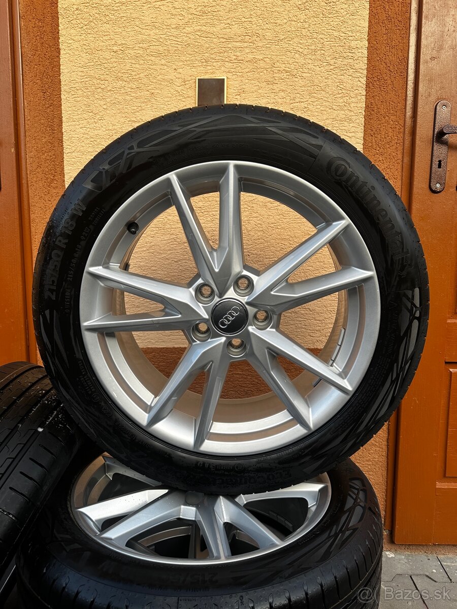 5x112 R18 7J ET45 Originál + 215/50 R18 Continental (2023)