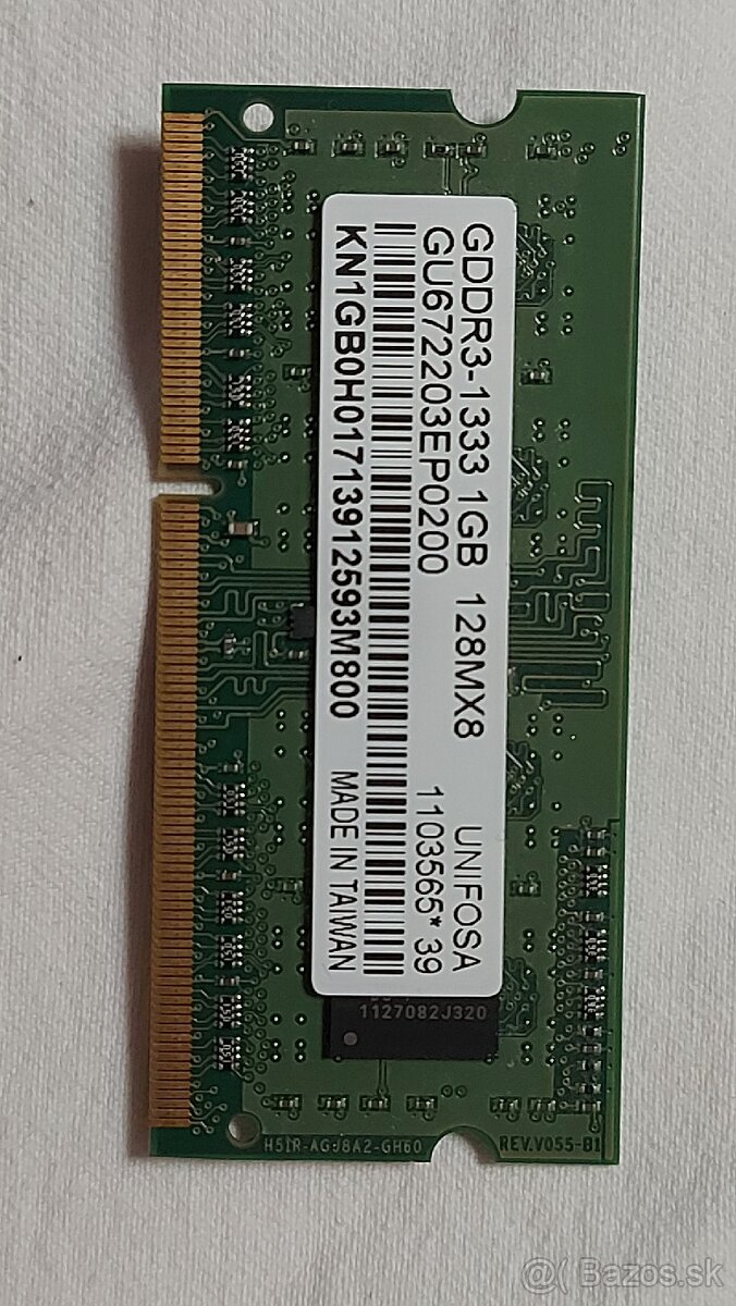 Notebook RAM GDDR3 1GB