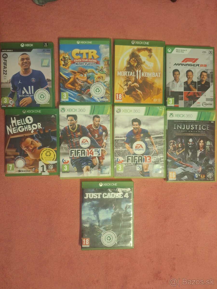 Predám hry na xbox