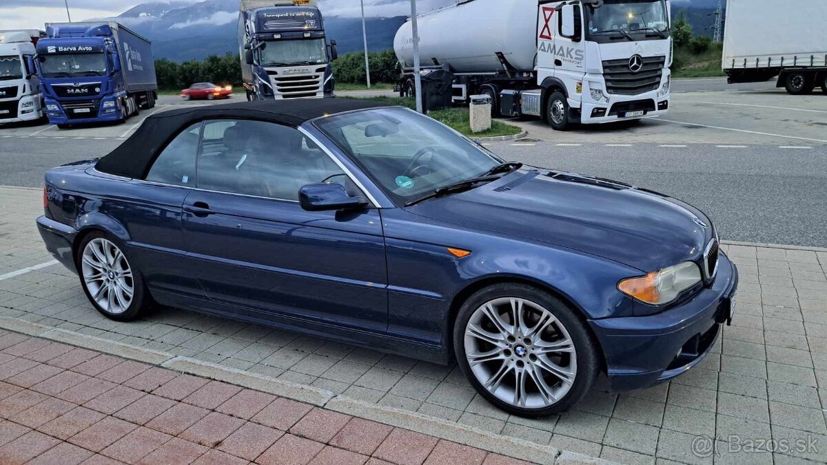 BMW 330 Ci Cabrio., E46,  6st.manuál, 175tkm, Mystic blau