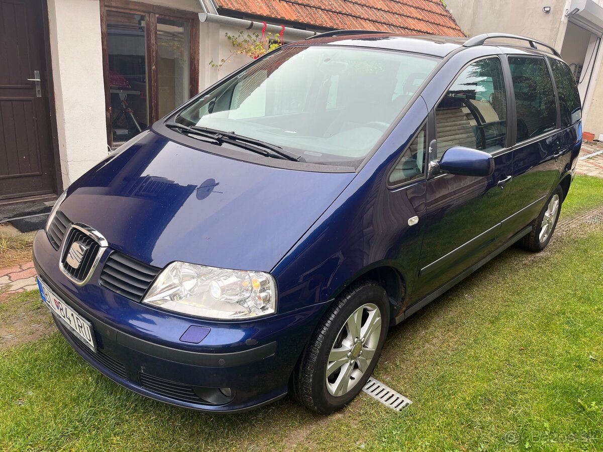 Seat Alhambra 12/2007 1.9 TDI M6 4x4 STK TK do 9/2026