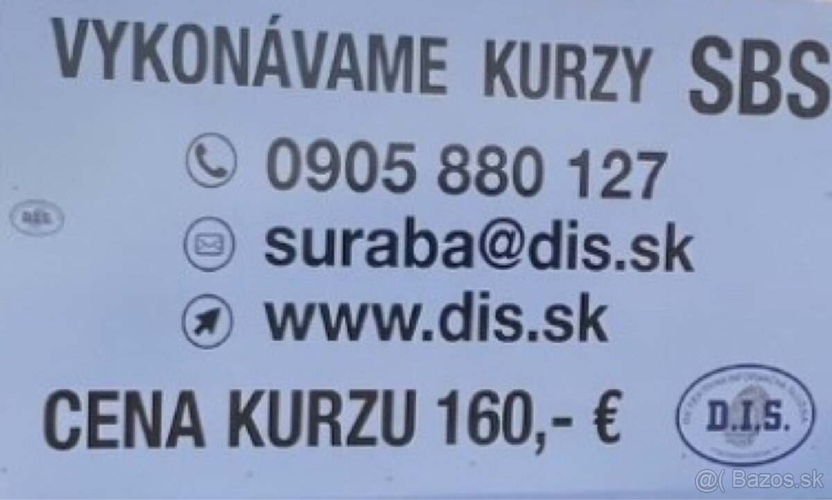 Kurz sbs 9.12.2024