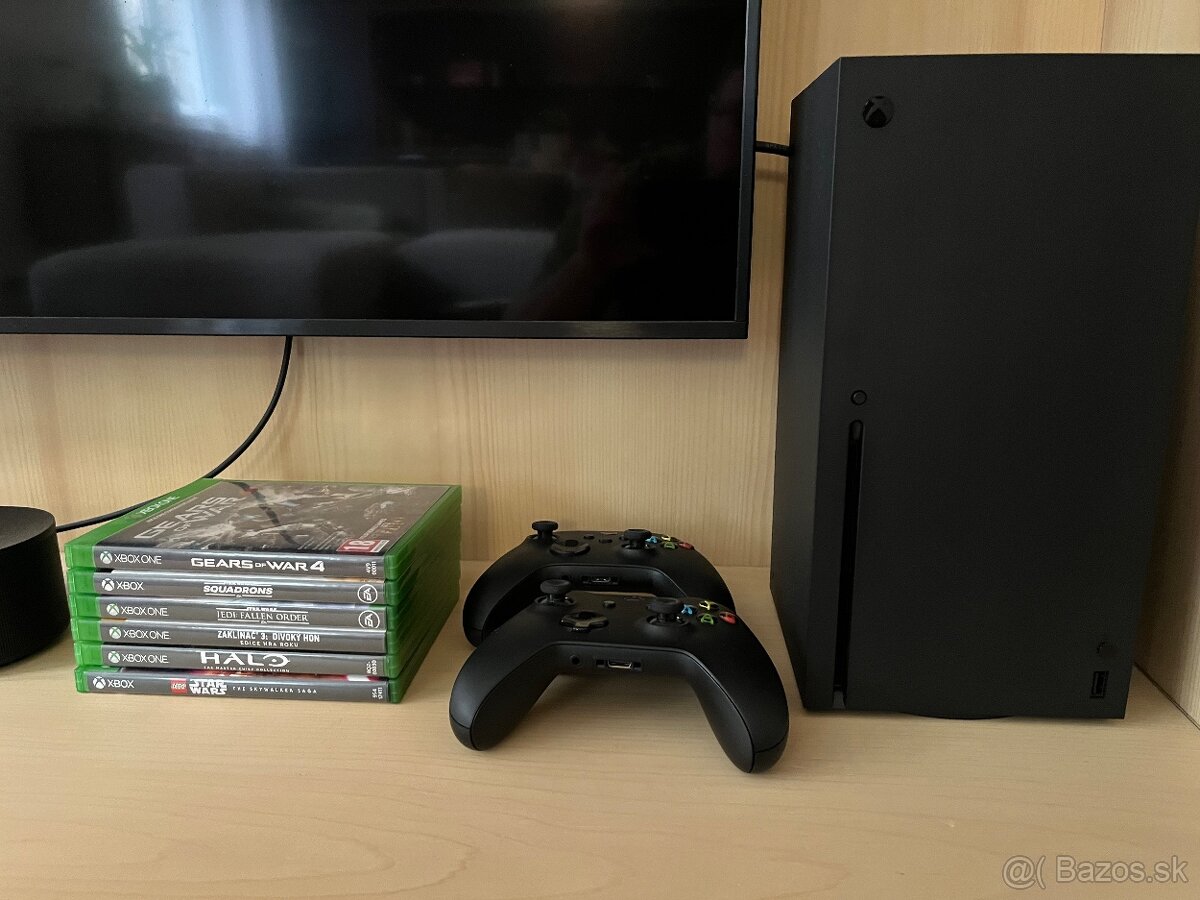 Xbox Series X 1 TB, 2 ovládače, hry