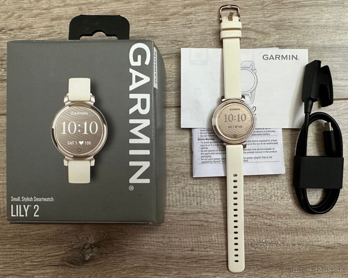 Garmin Lily 2 Cream Gold, nove