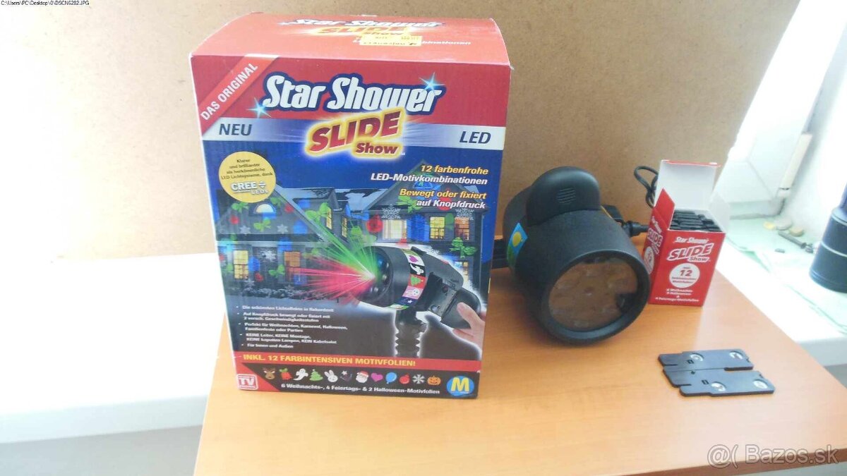 Laserová lampa Star Shower Slide