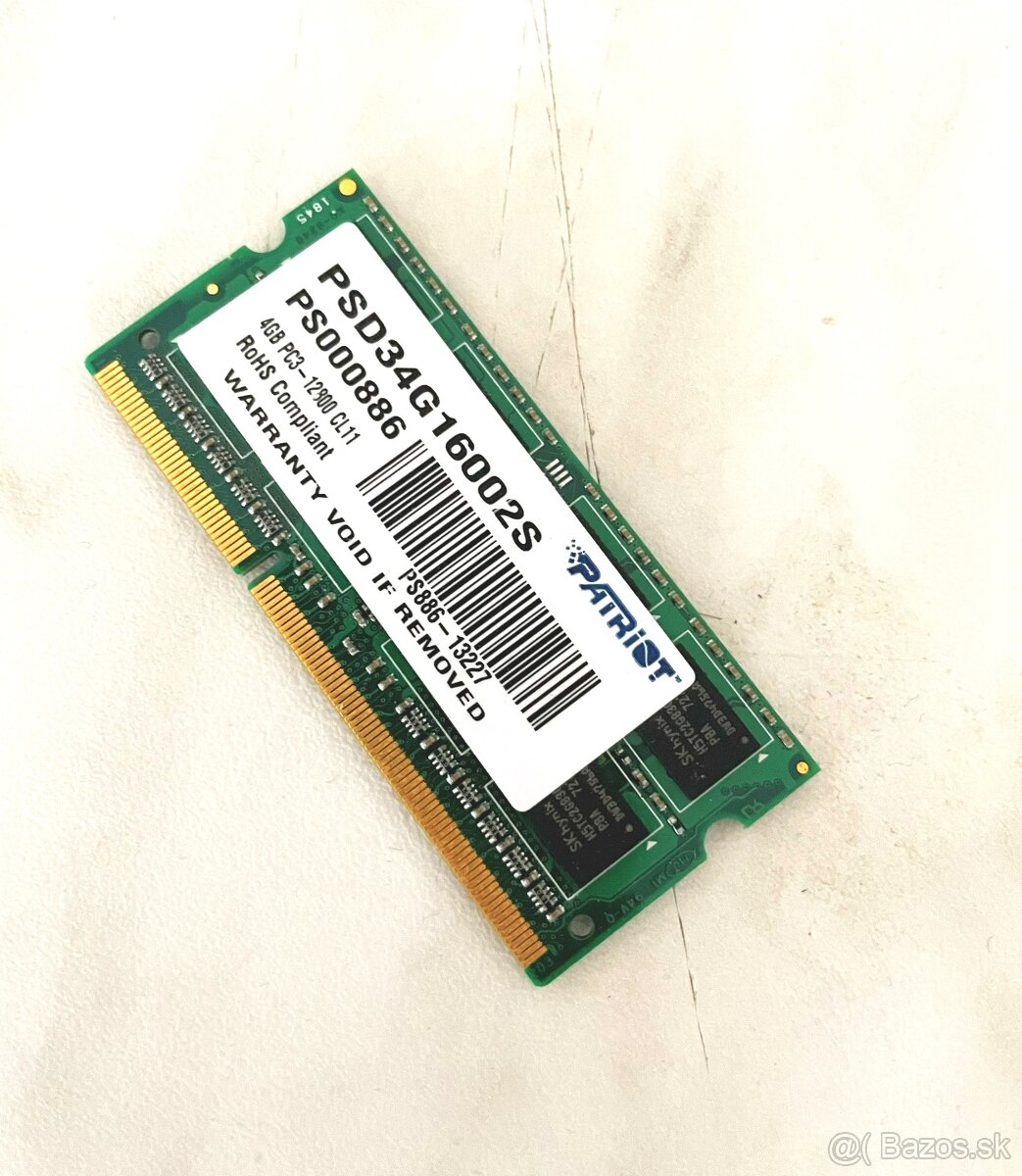 RAM Patriot DDR3L 4GB 1600MHz SO-DIMM