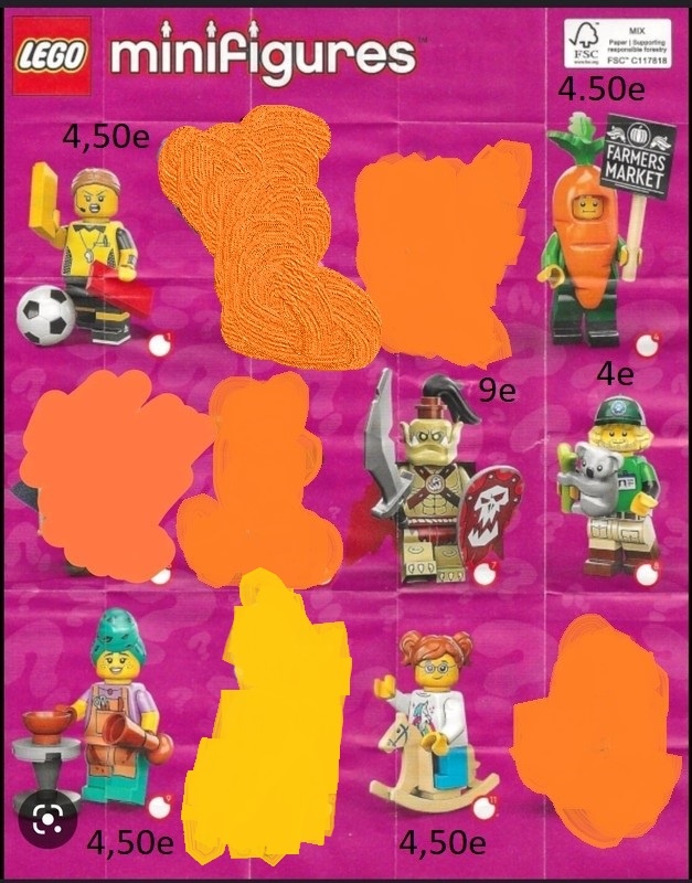 Lego minifigurky, minifigures séria 24 CMF nové