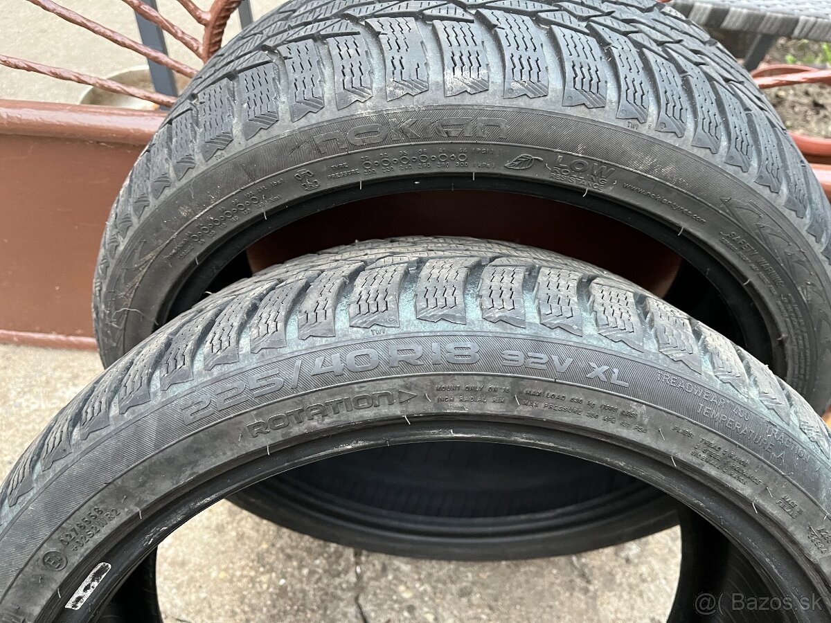 Pneumatiky Nokian 225/40 R18 92V XL zimné 2kusy