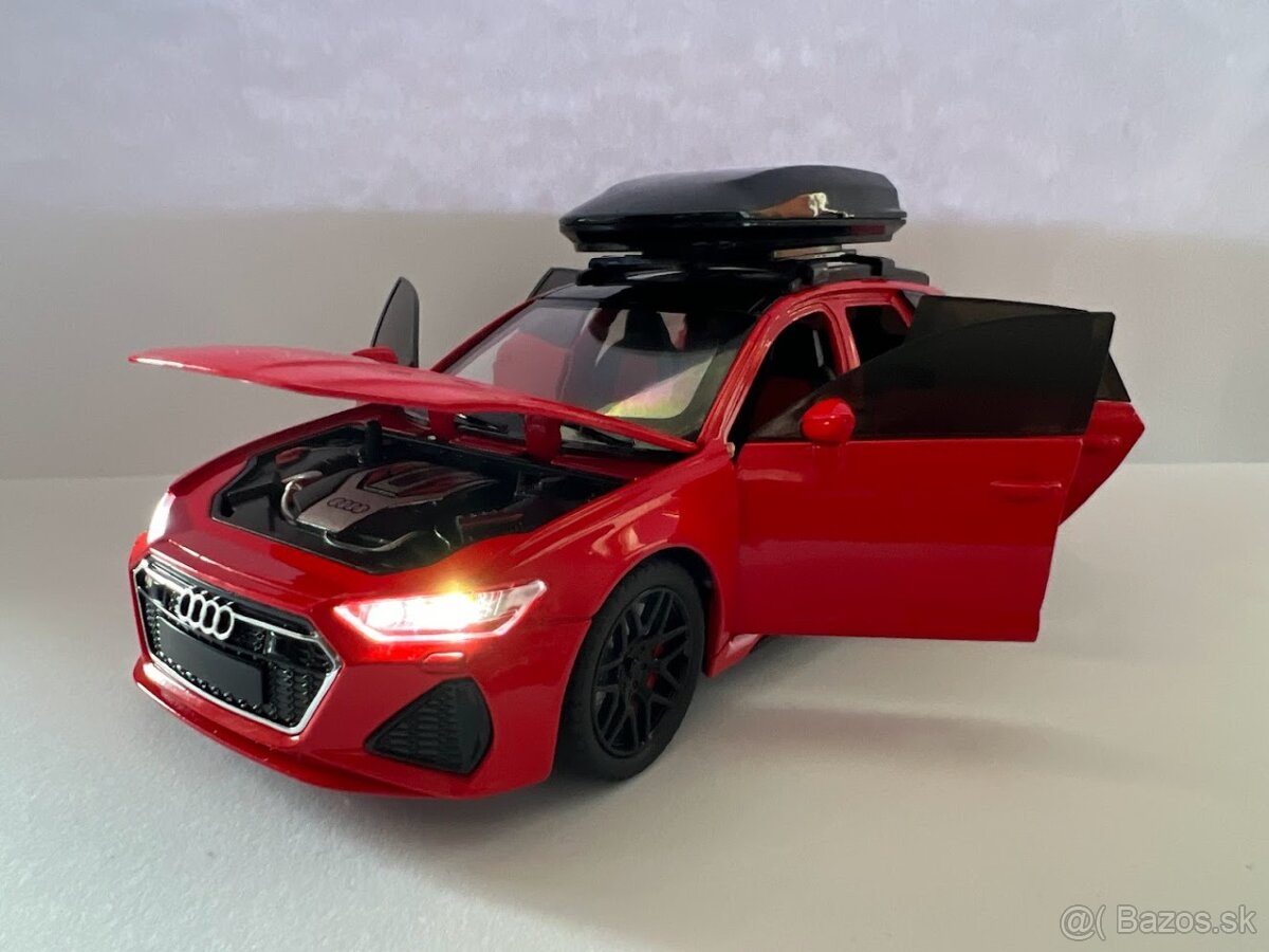 Audi RS6 Avant 1:24 cervena metaliza