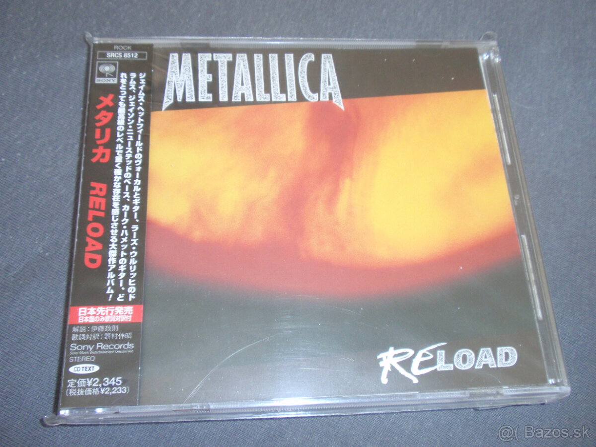 CD METALLICA - ReLoad  japan CD+OBI