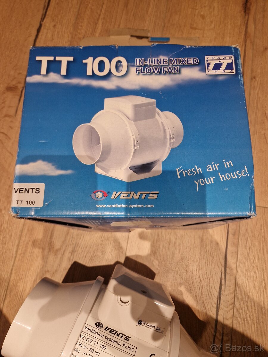 Odsávaci ventilator TT 100