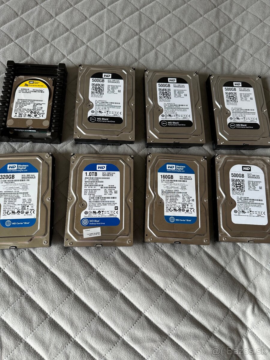 HDD WD 1TB, 500GB 3.5”