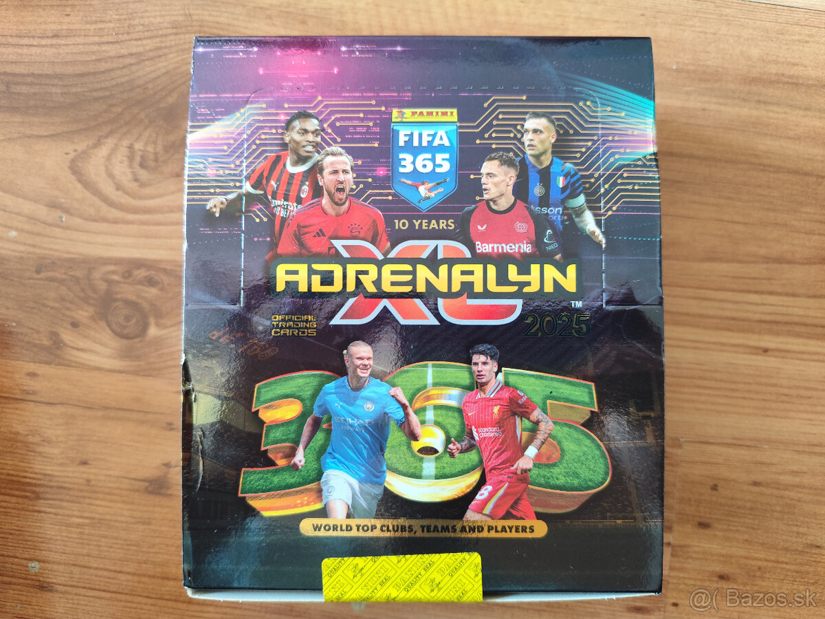 Futbalové kartičky Adrenalyn FIFA 365 2025 - FatPack Box