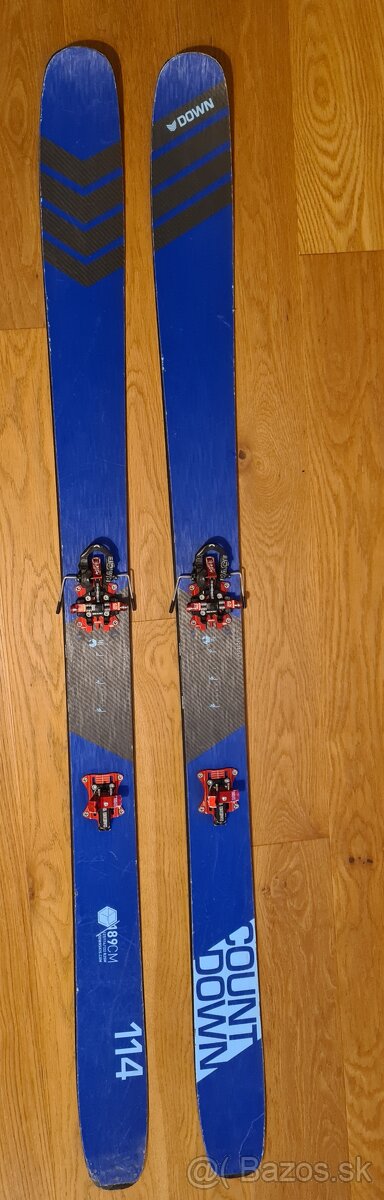 Skialp lyze Down - set - Countdown 189cm, pod viazanim 114mm