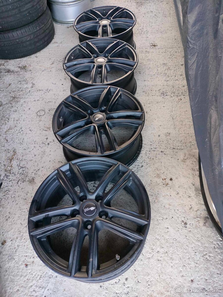 4ks alu disky Brock 5x112 R17 + snímače tlaku