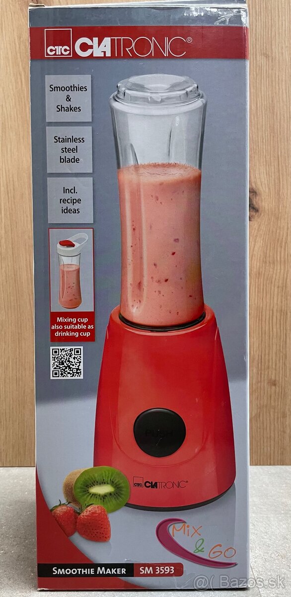 Clatronic SM 3593 Smoothie mixér, objem 0,6 l, 250 W, ružový