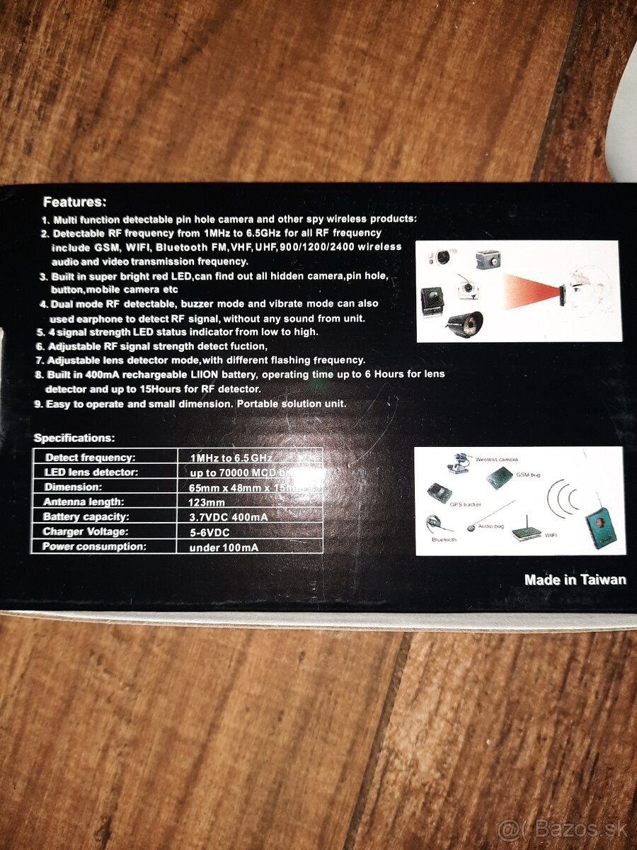 RF lens detector