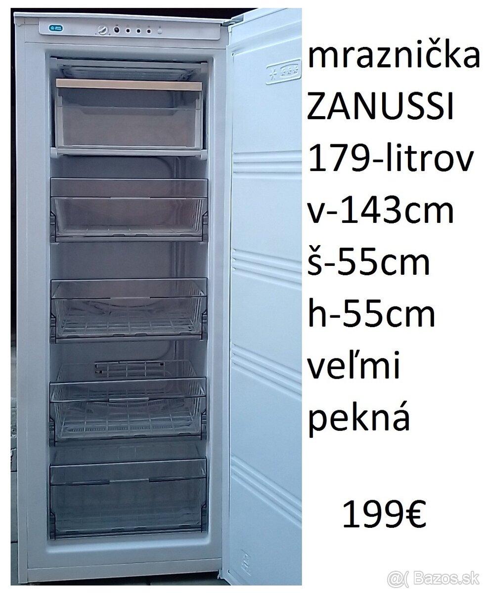 predám šuflíkovú mrazničku 179-litrov