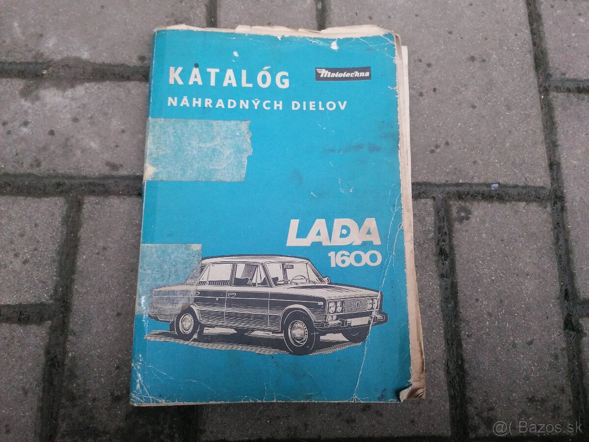 Predám kniha Katalóg náhradných dielov na Lada 1600