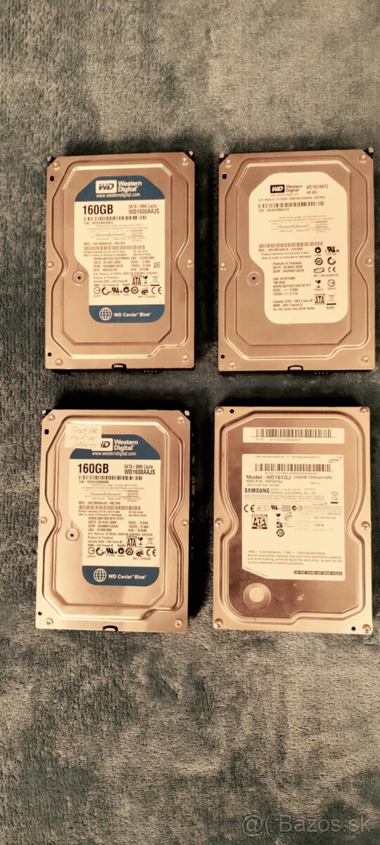 HDD 3,5 - 160gb (cena za 4ks/20€)